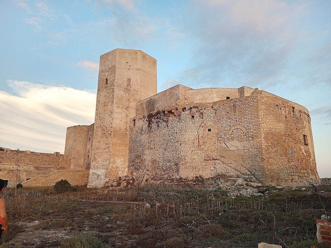Il Castello della Colombaia visto da ovest