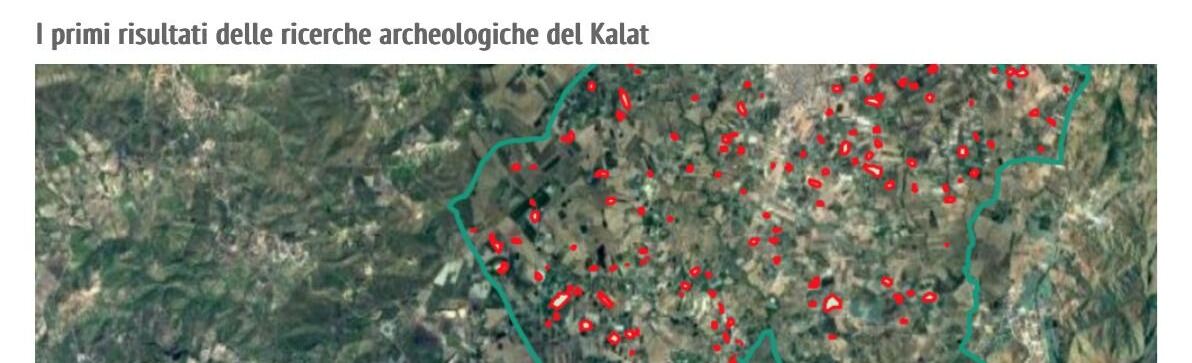 Mappa GIS dei siti archeologici censiti nel territorio di Campobello di Licata