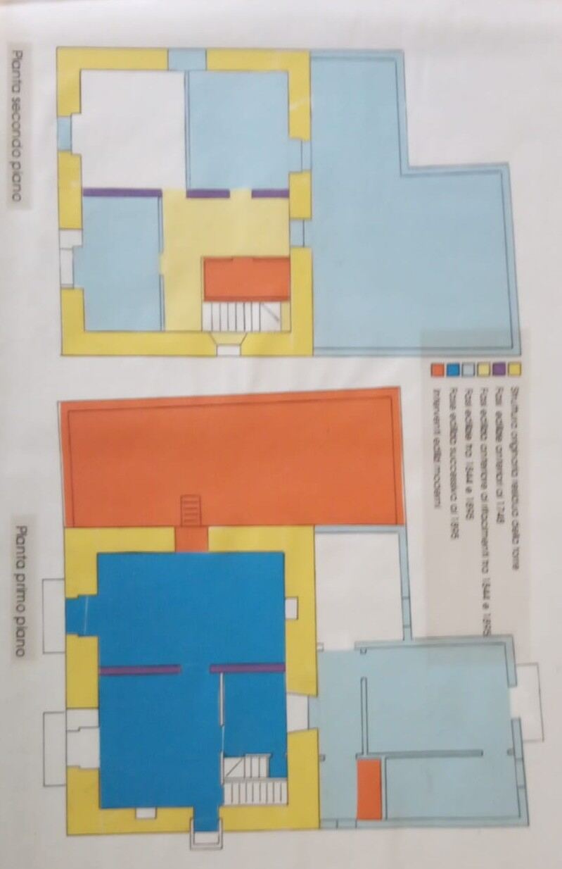 Piante delle fasi costruttive della Torre delle Monache, Paceco
